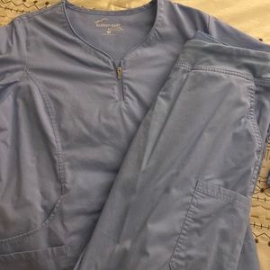 Butter soft scrubs, ceil blue size small. 2 sets